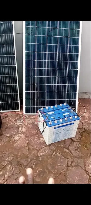 3 Solar Panel, 2 Batteries, Inverter and a Controller for Sale