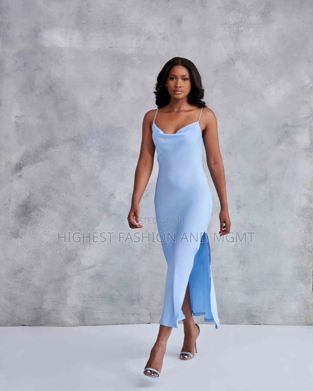 Silk Thin Strap Slip Dress