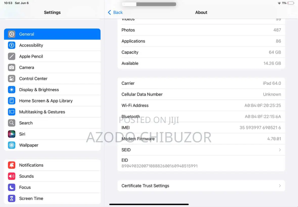 Apple iPad (2025) 64 GB Pink