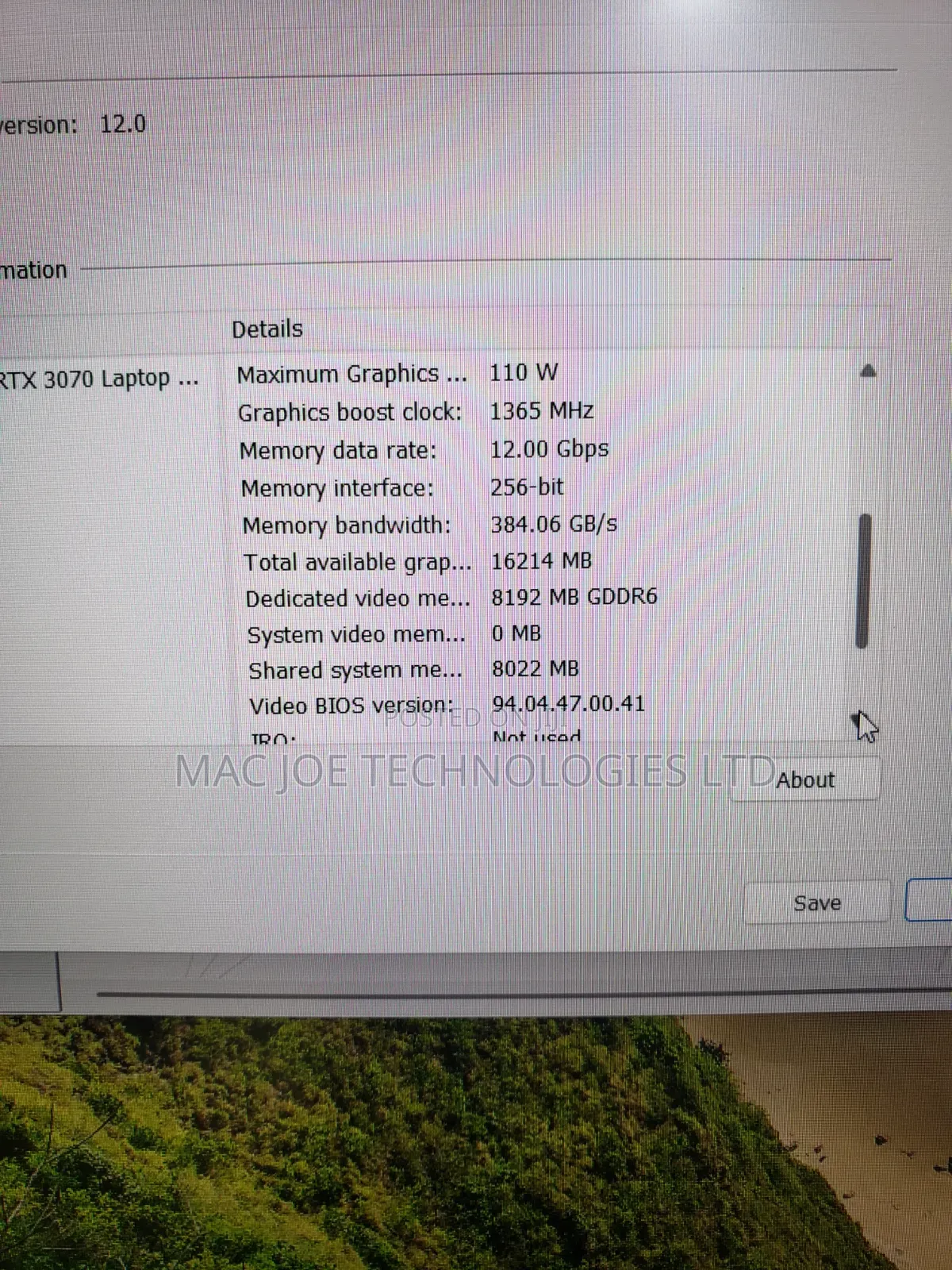 Laptop Alienware M15 16GB Intel Core i7 SSD 512GB