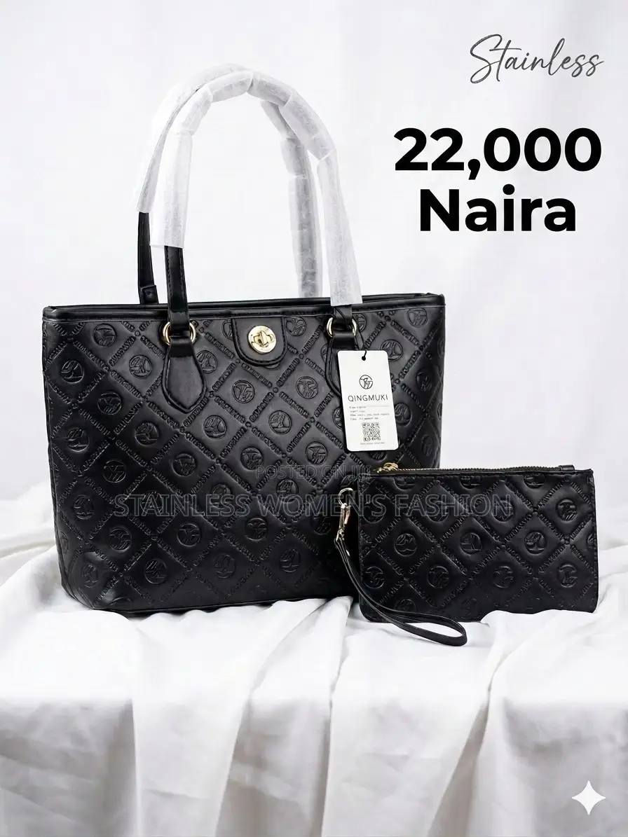 Black Monogram Vintage Handbag