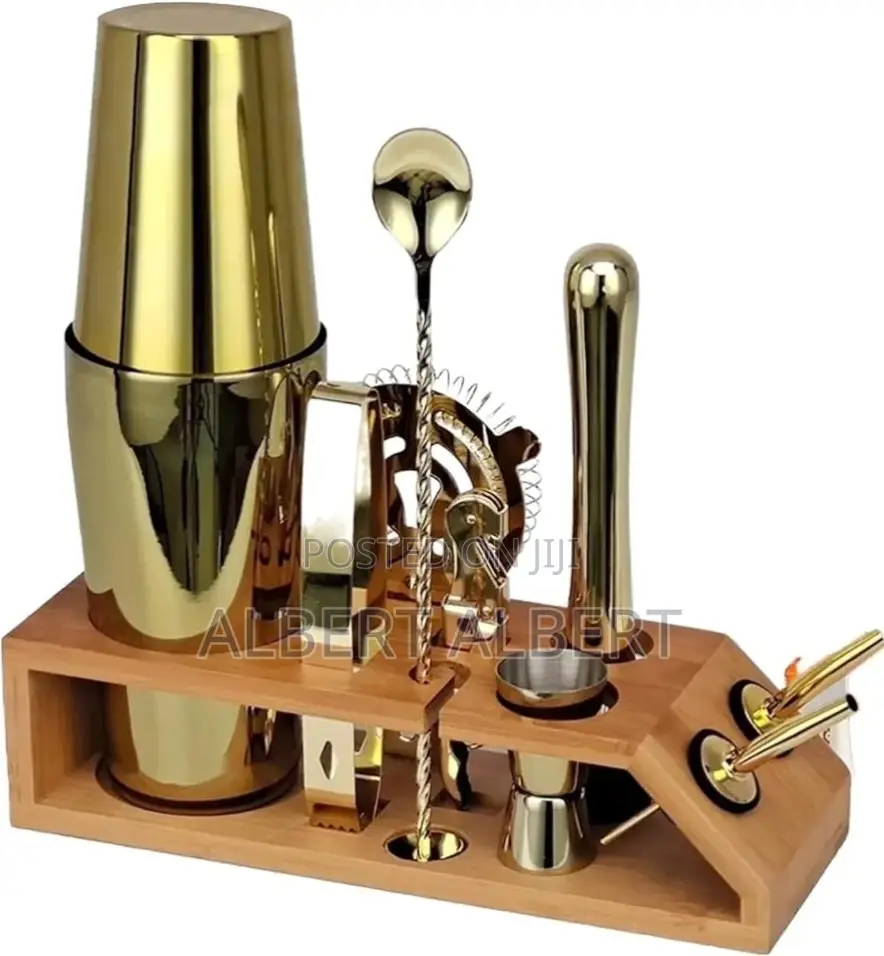 Gold 9pcs Bar Tools Set