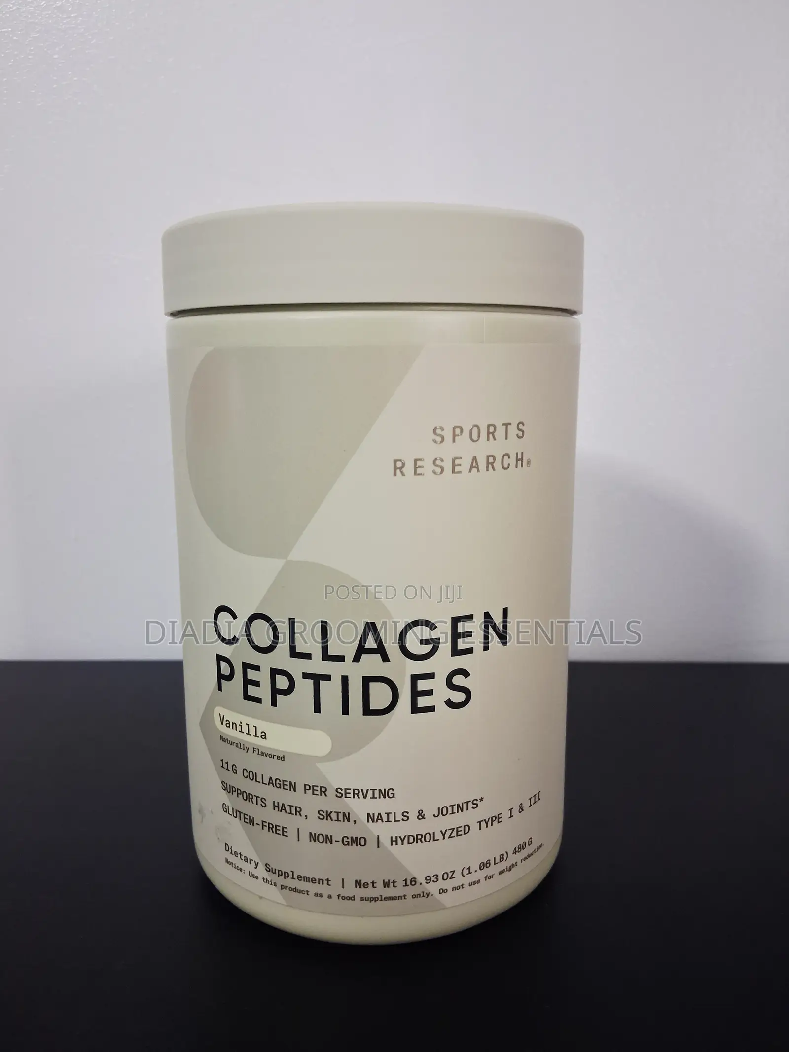Sports Research Collagen Peptides Vanilla