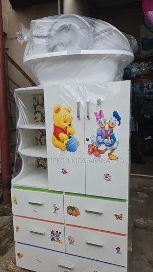 Wooden Wardrobe 120x60x40cm Compact Storage Cabinet