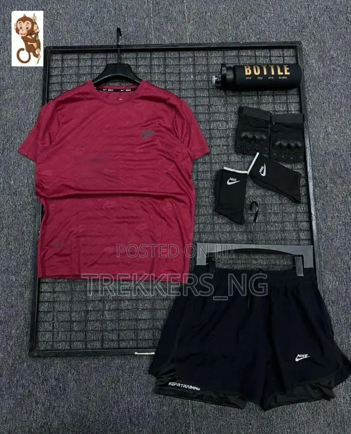Complete Sets of Compression Shorts With Tops