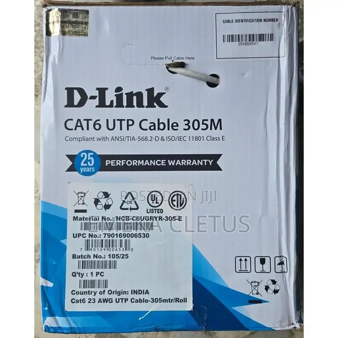 D-Link Cat6 Indoor Cable