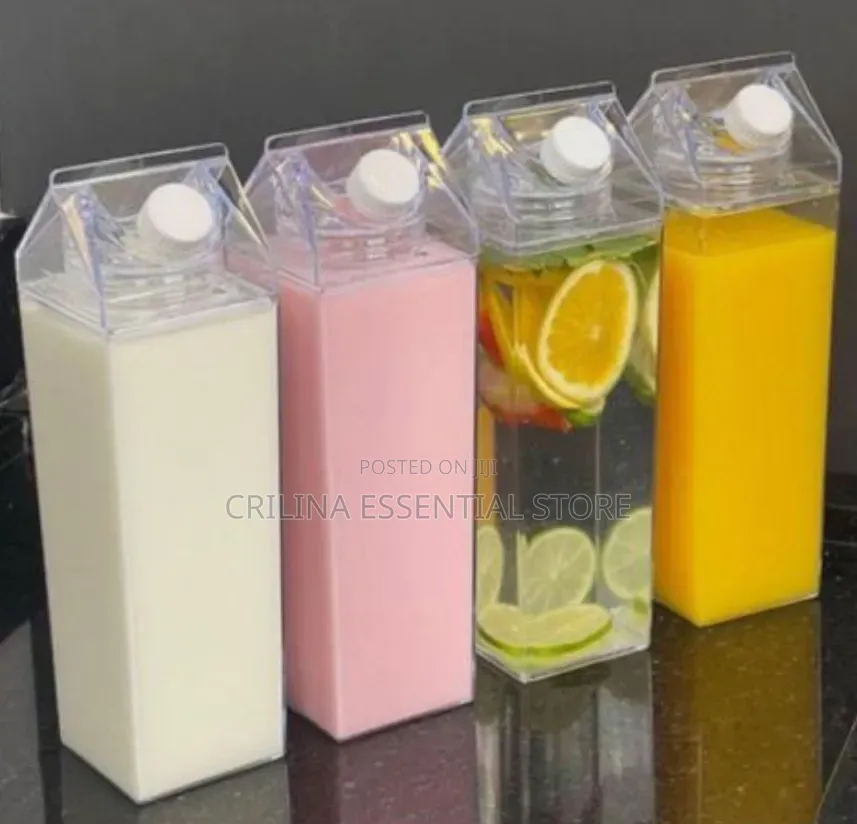 1000ml Transparent Milk Bottle (Strong Plastic)