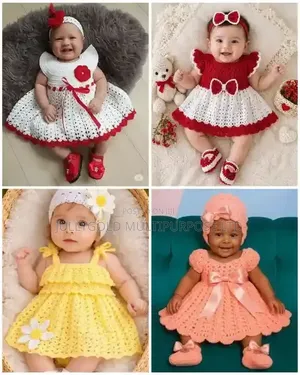 A Quality Beautiful and Colourful Full Crochet Dress