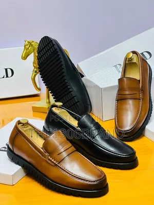 Men's Premium Leather Loafers – Classic Slip-on Office Casual Shoes
