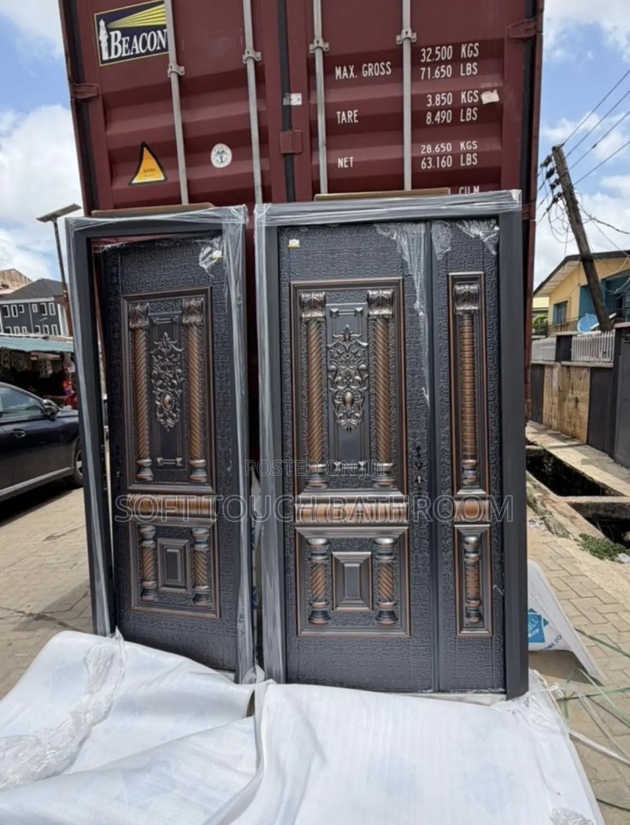 Security Entrance Cast 100mm Thickness 4ft Door