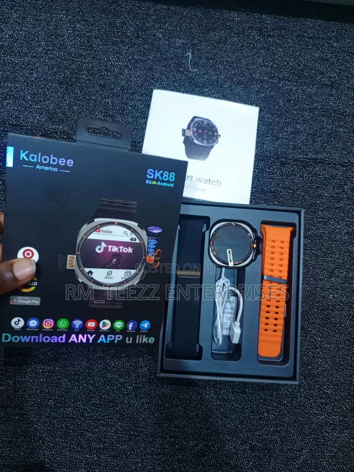 Sk88 5g Android Smart Watch With Two Straps