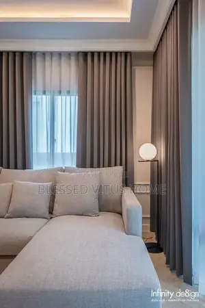 Plain Beige Turkish Curtain
