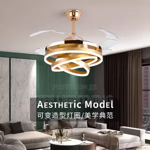 Modern Fan Chandelier With Fan (Bluetooth and Remote Control )