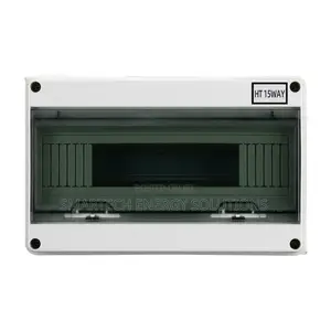 Ht-15 15 Ways Ip65 Outdoor Waterproof Plastic Mcb Distribution Box