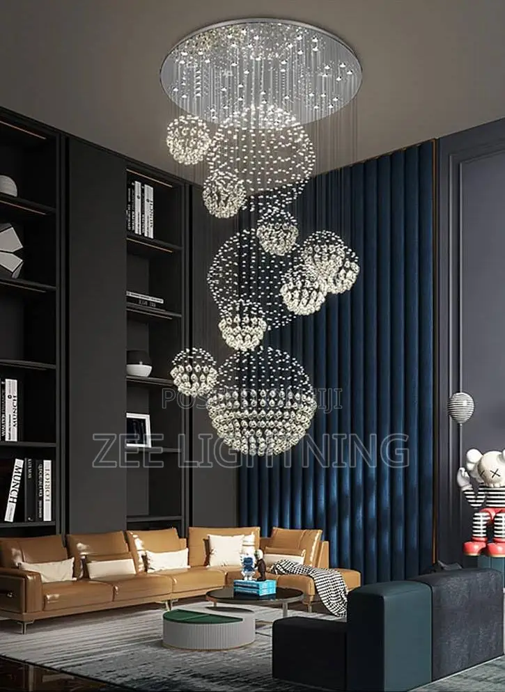 New Design Rain Drop Chandelier for Void (800mm)