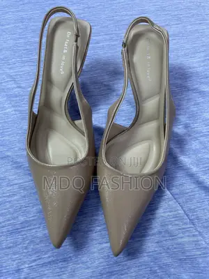 Premium Nude Pointed-Toe Slingback Heels - Extra Comfort