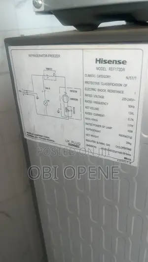 Hisense Refrigerator 124l