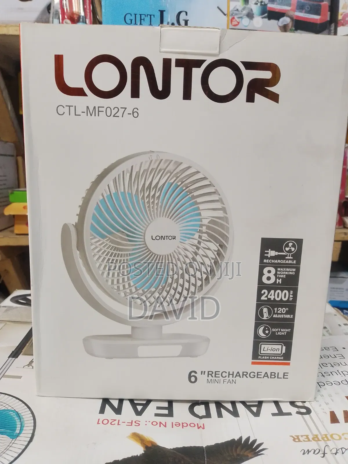Mini Table Rechargeable Fan