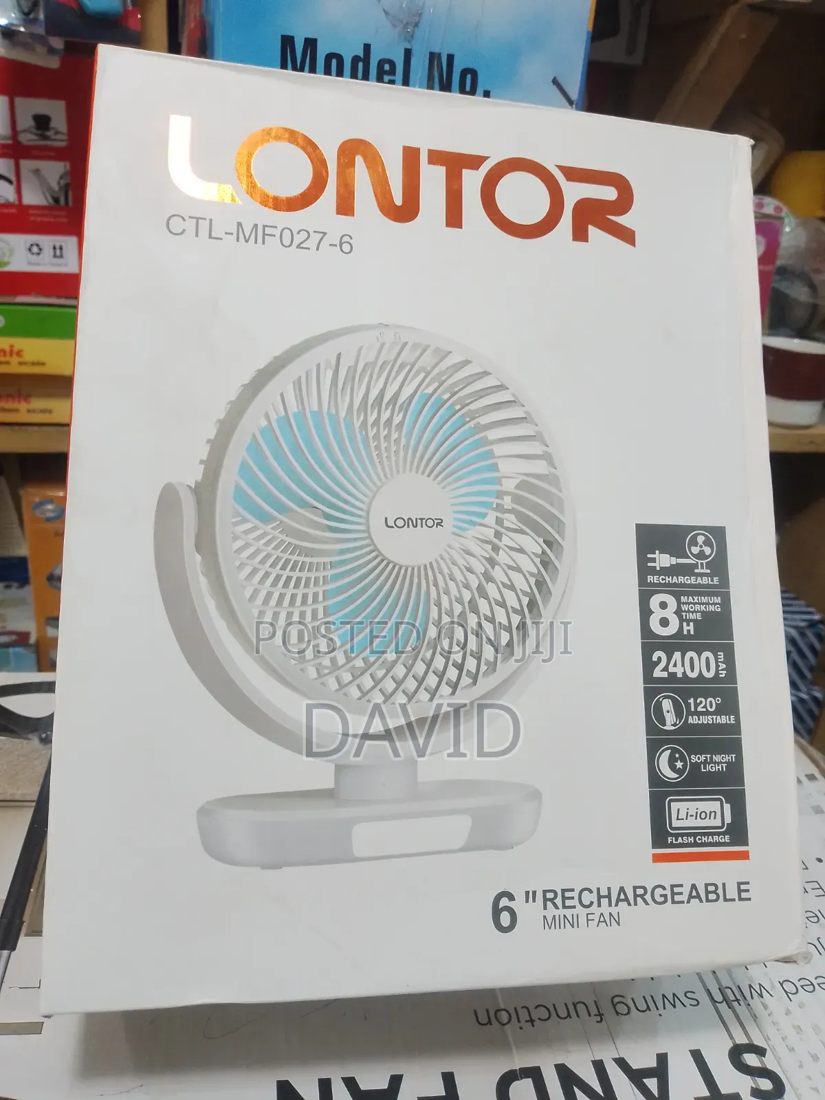 Mini Table Rechargeable Fan
