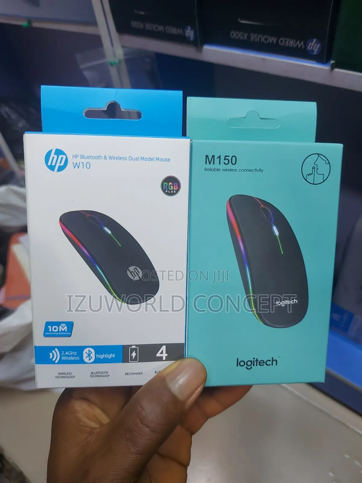 Rechargeable Wireless Mouse Hp and Logitech