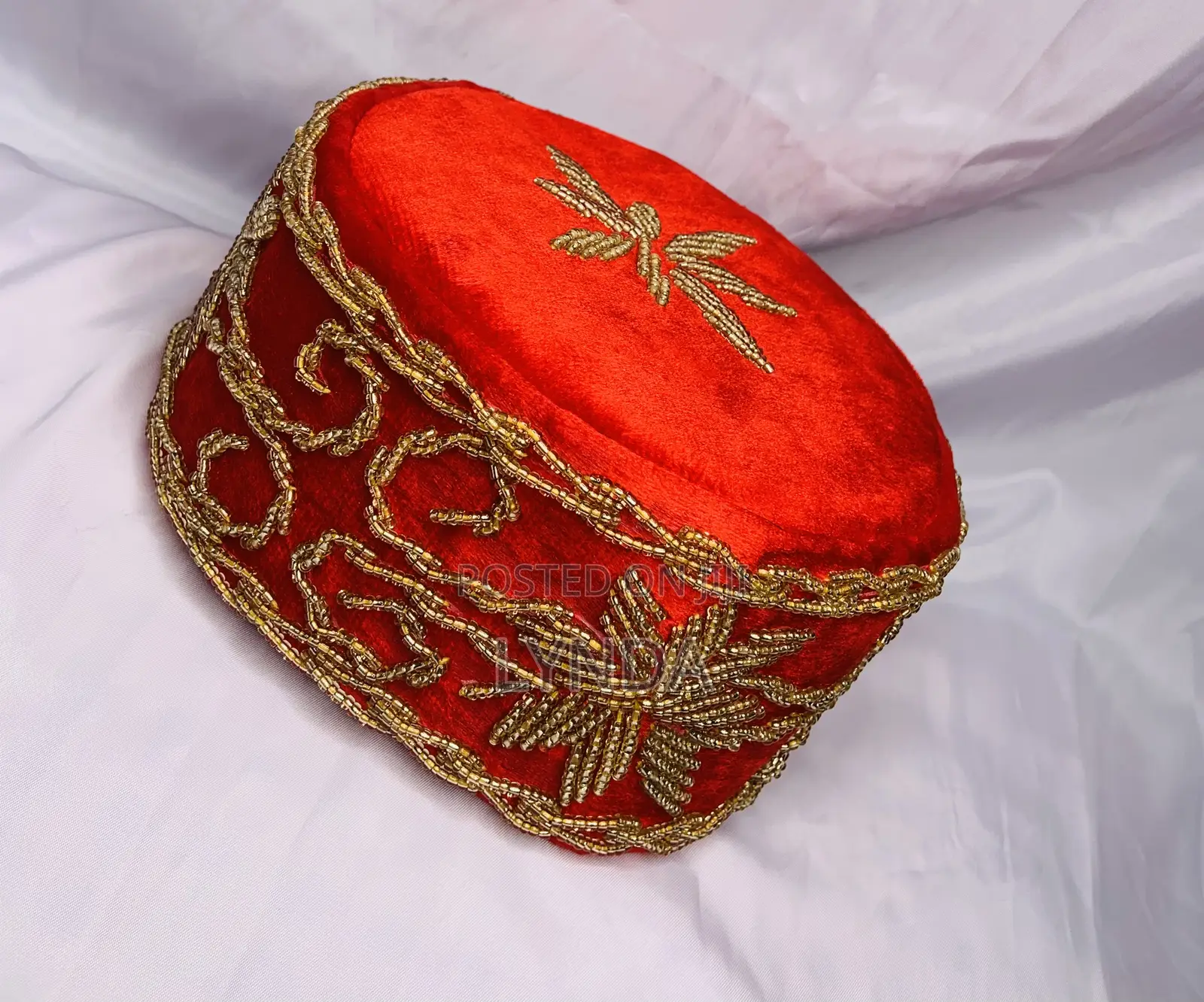 Men Traditional Beaded Cap