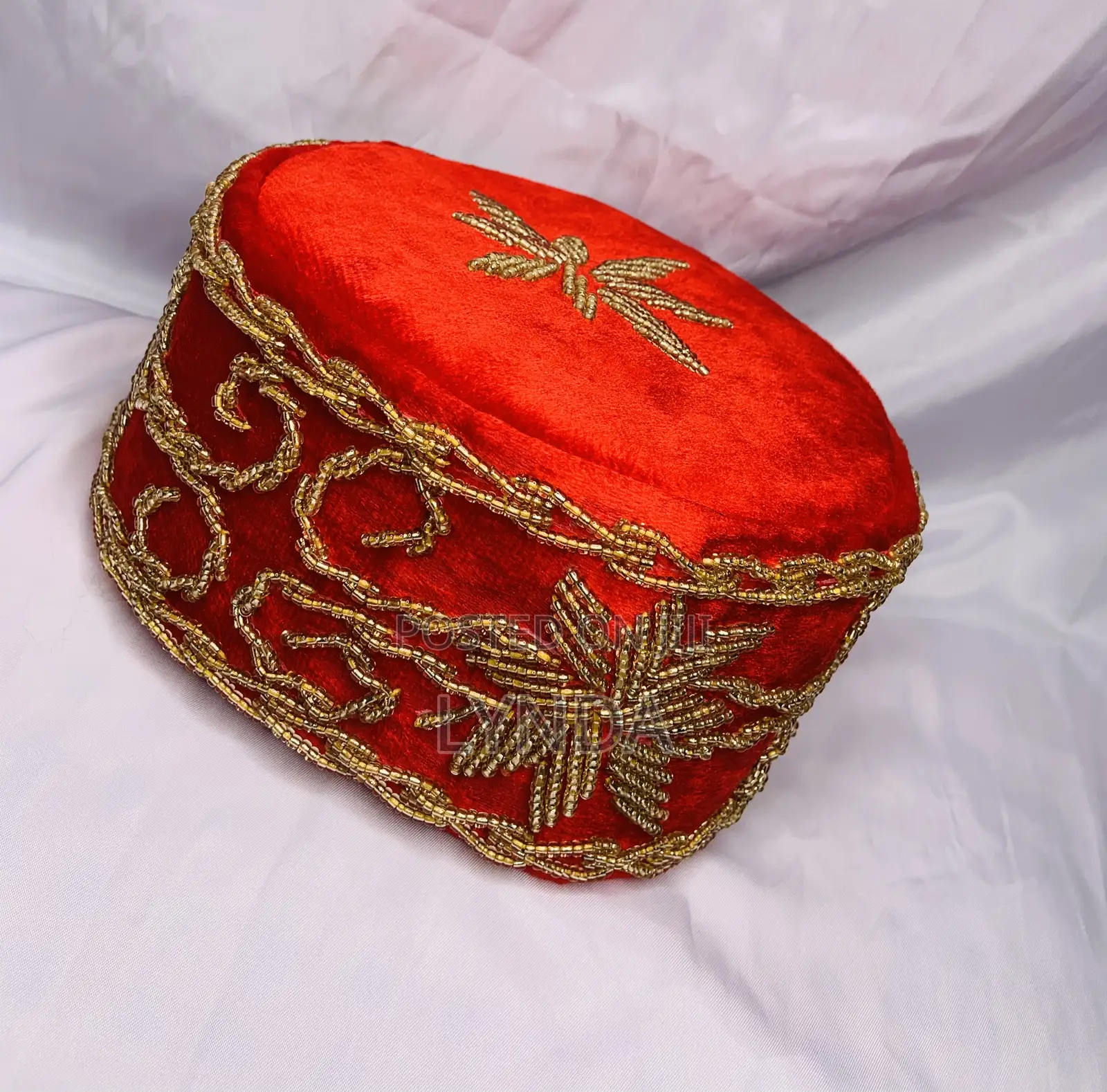 Men Traditional Beaded Cap