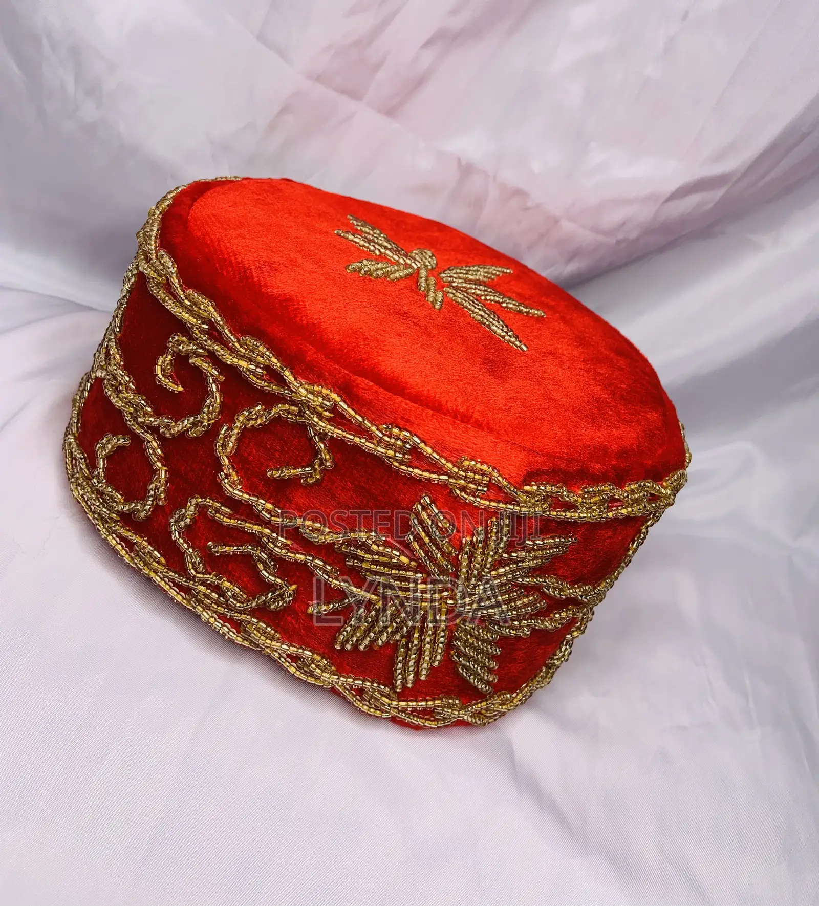 Men Traditional Beaded Cap