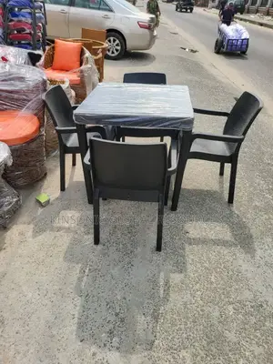 Plastic Chair and Table