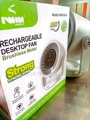 Iwin Energy Rechargeable Desktop Fan (Model: Iw8038-M)