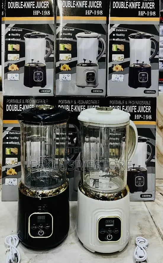 Double Blade Rechargeable Blender