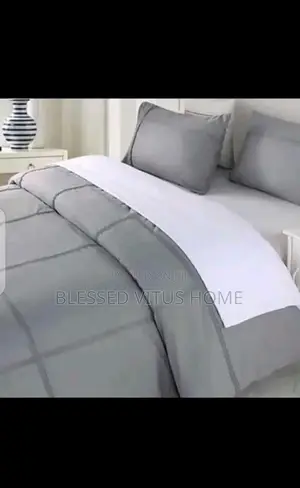 Plain Gray American Cotton Bedspread
