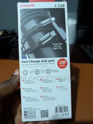 Poolee 2m Type-C to Type-C Cable