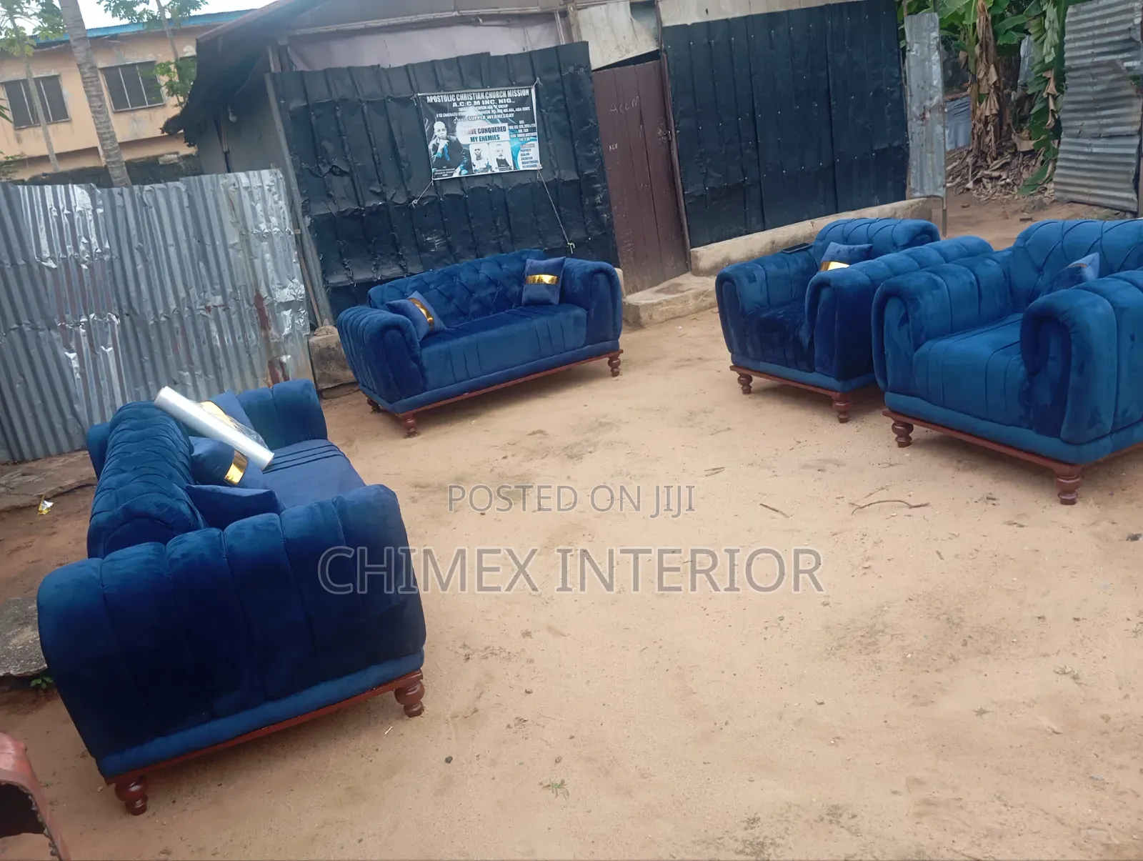 A Set of Sofas Cushion Back