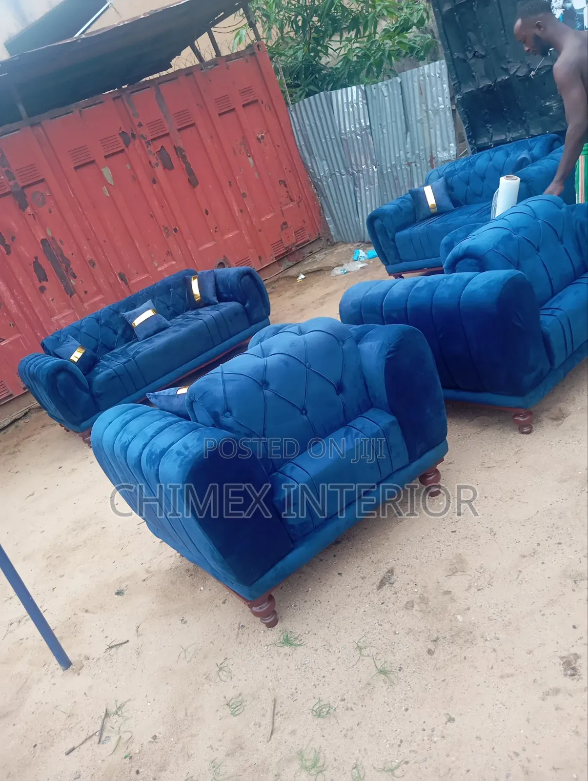 A Set of Sofas Cushion Back