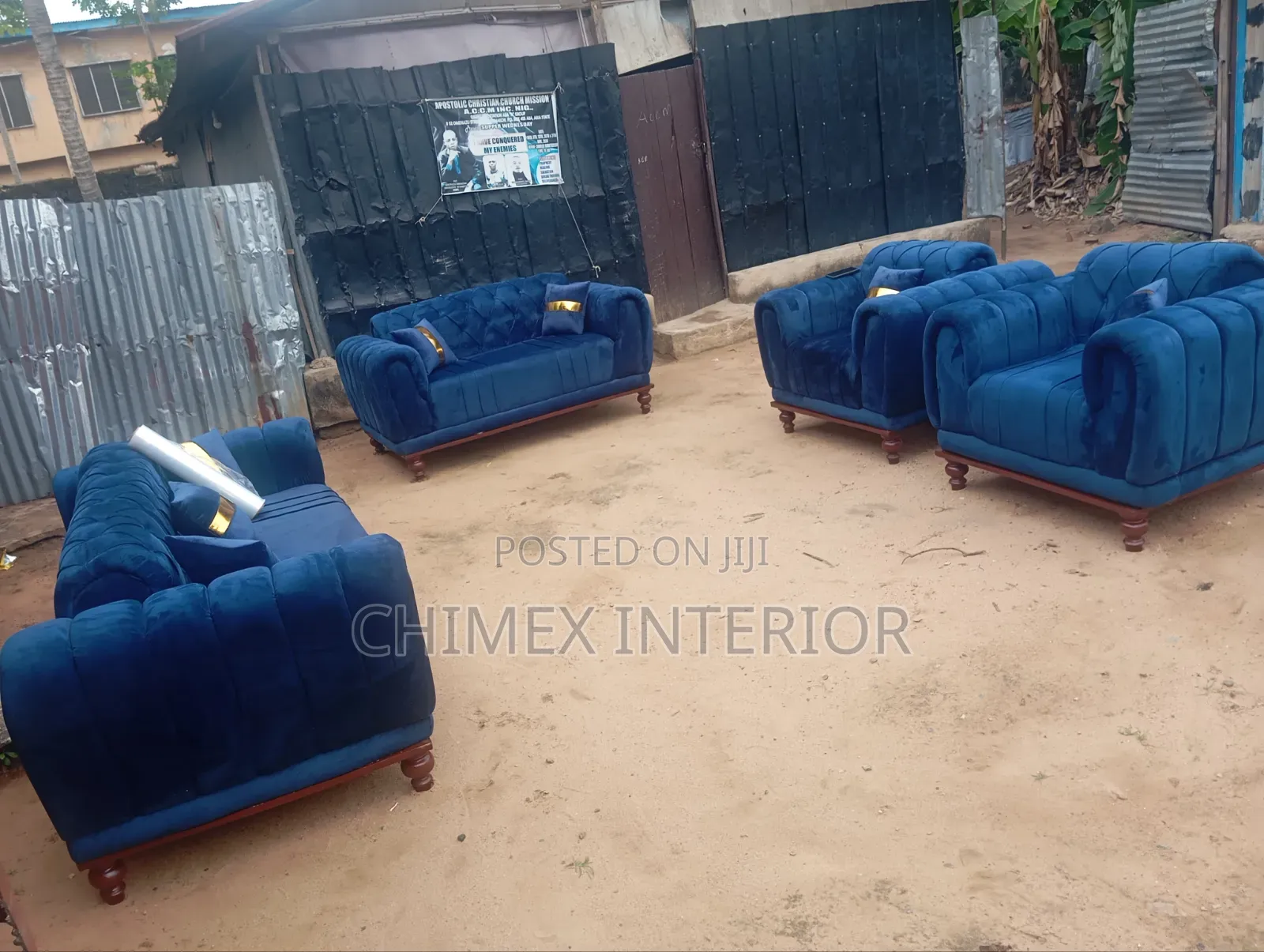 A Set of Sofas Cushion Back