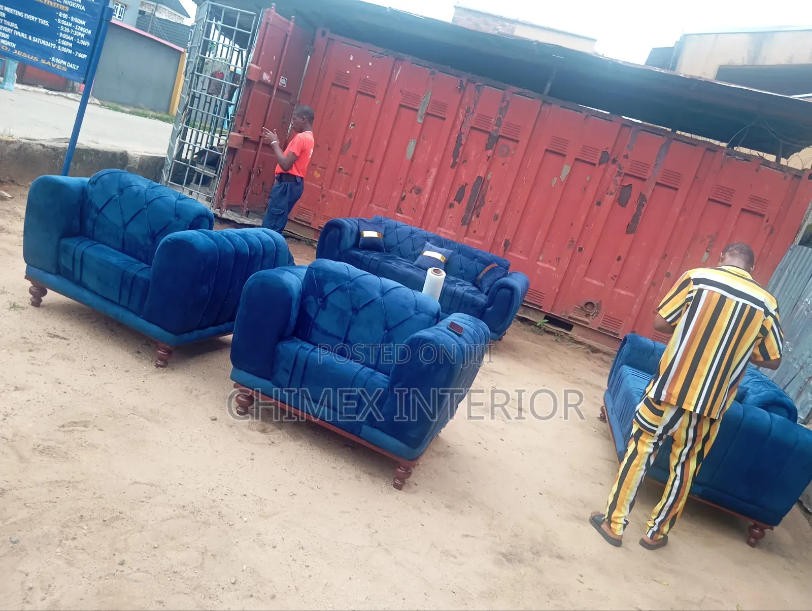 A Set of Sofas Cushion Back