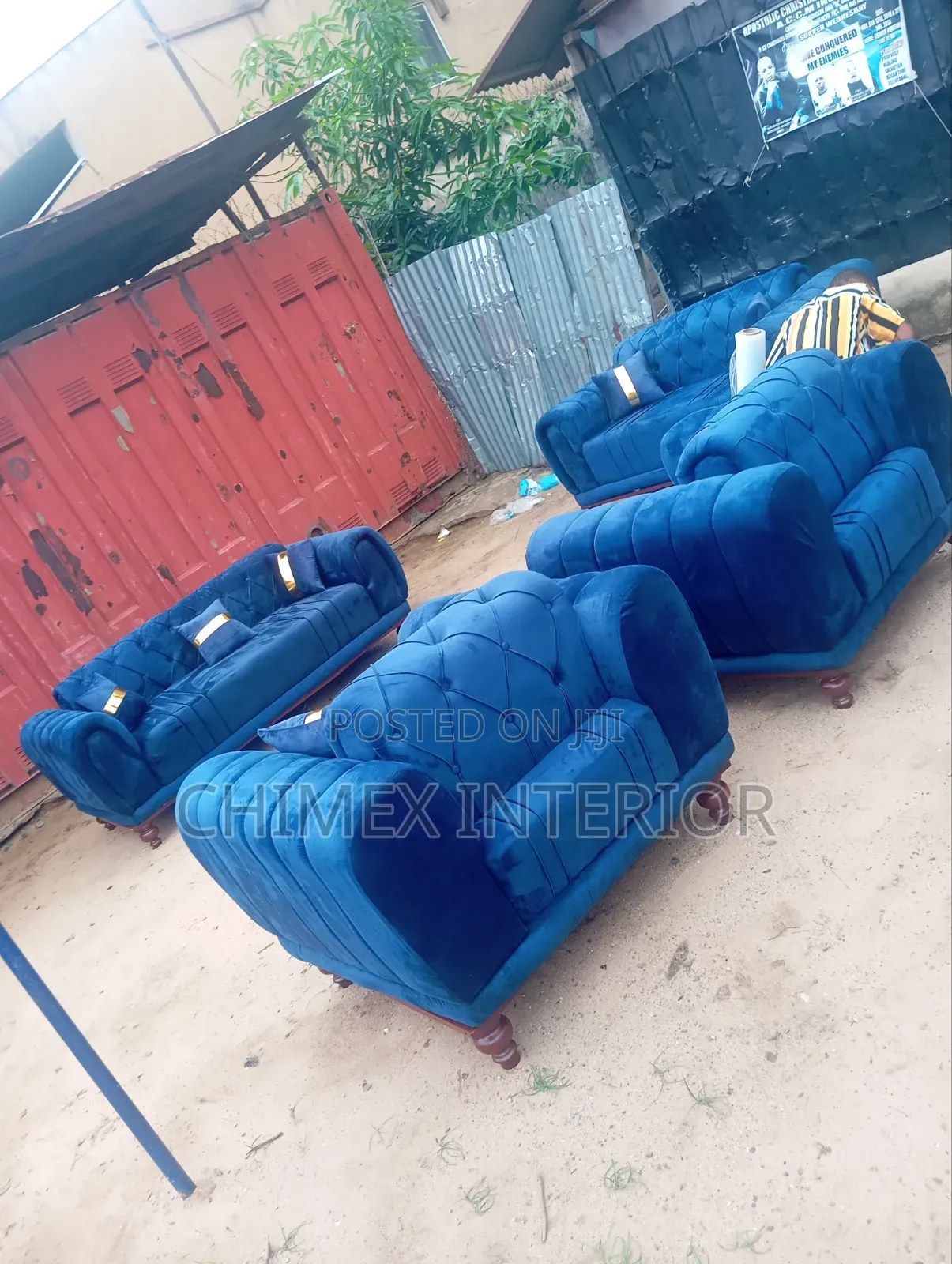A Set of Sofas Cushion Back