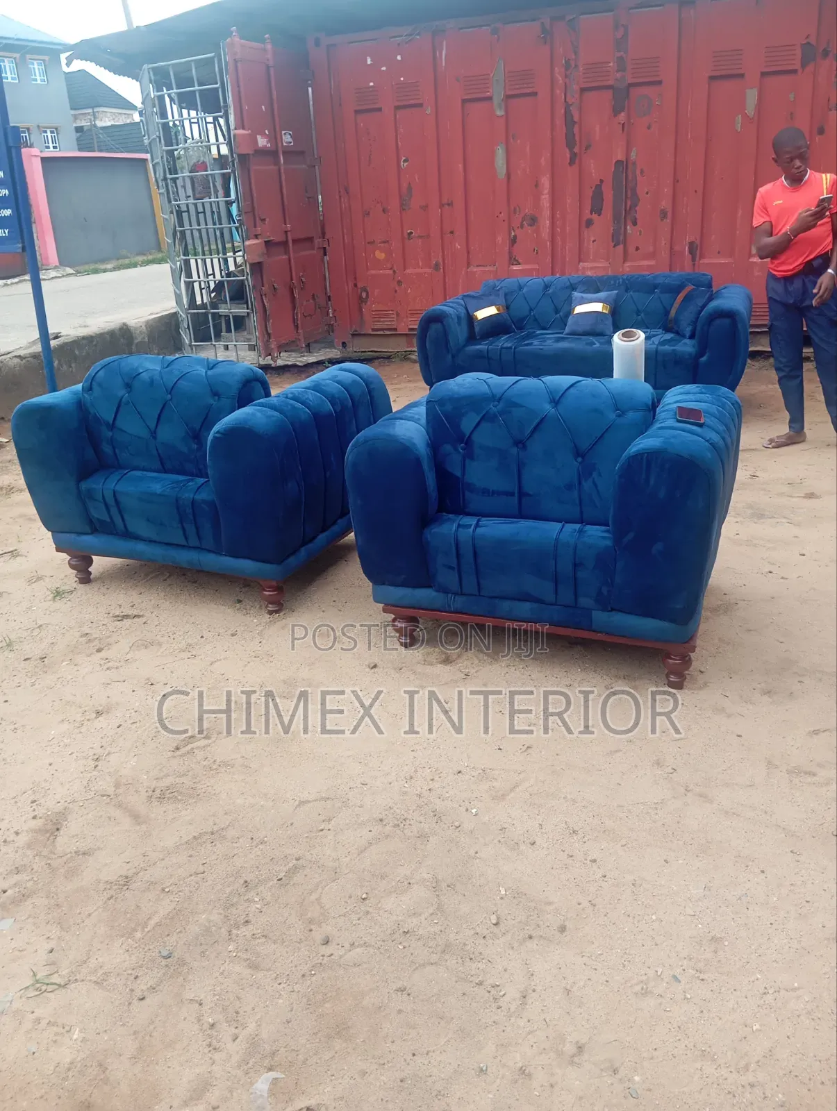 A Set of Sofas Cushion Back