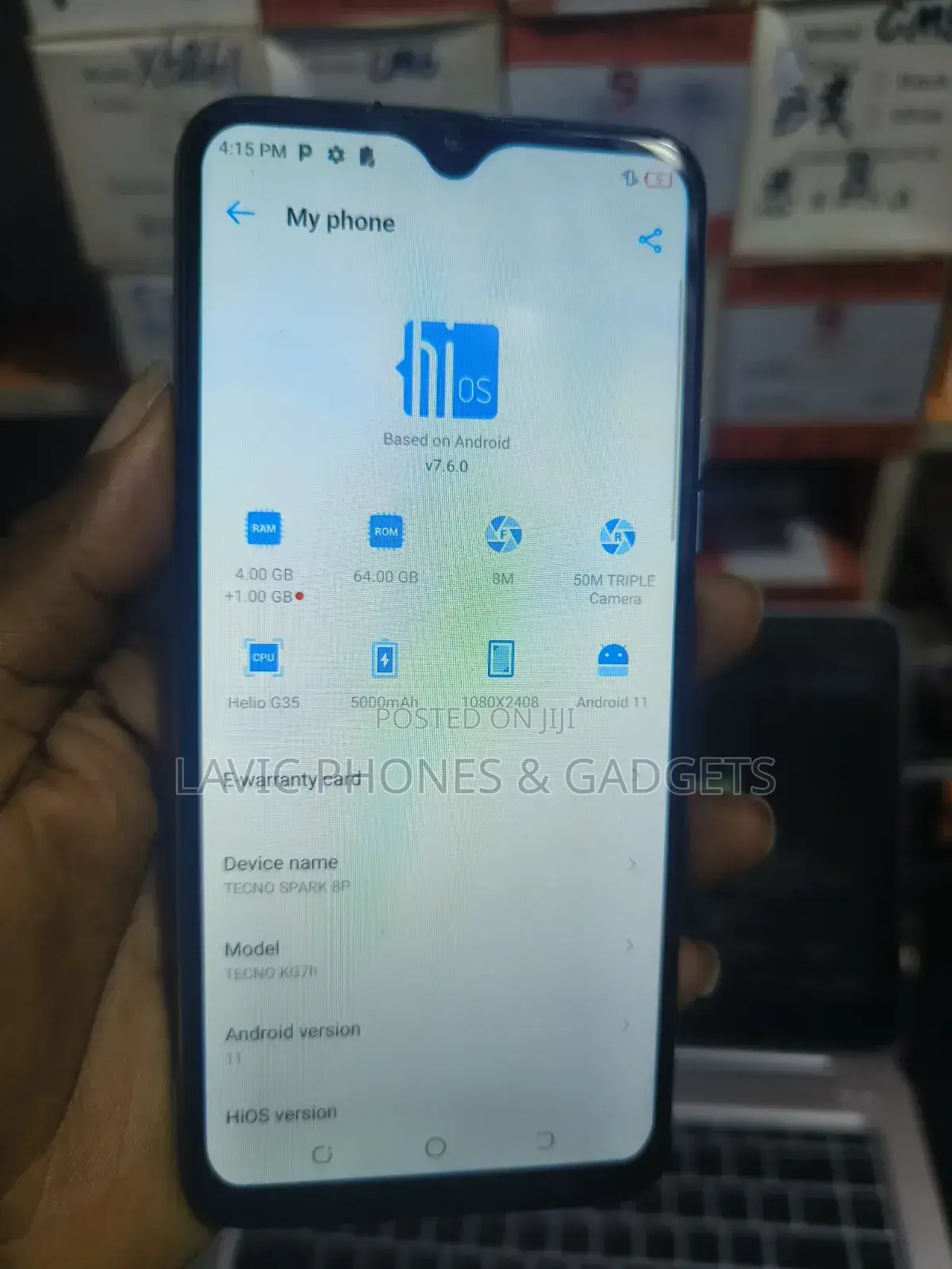 Tecno Spark 8P 64 GB Blue