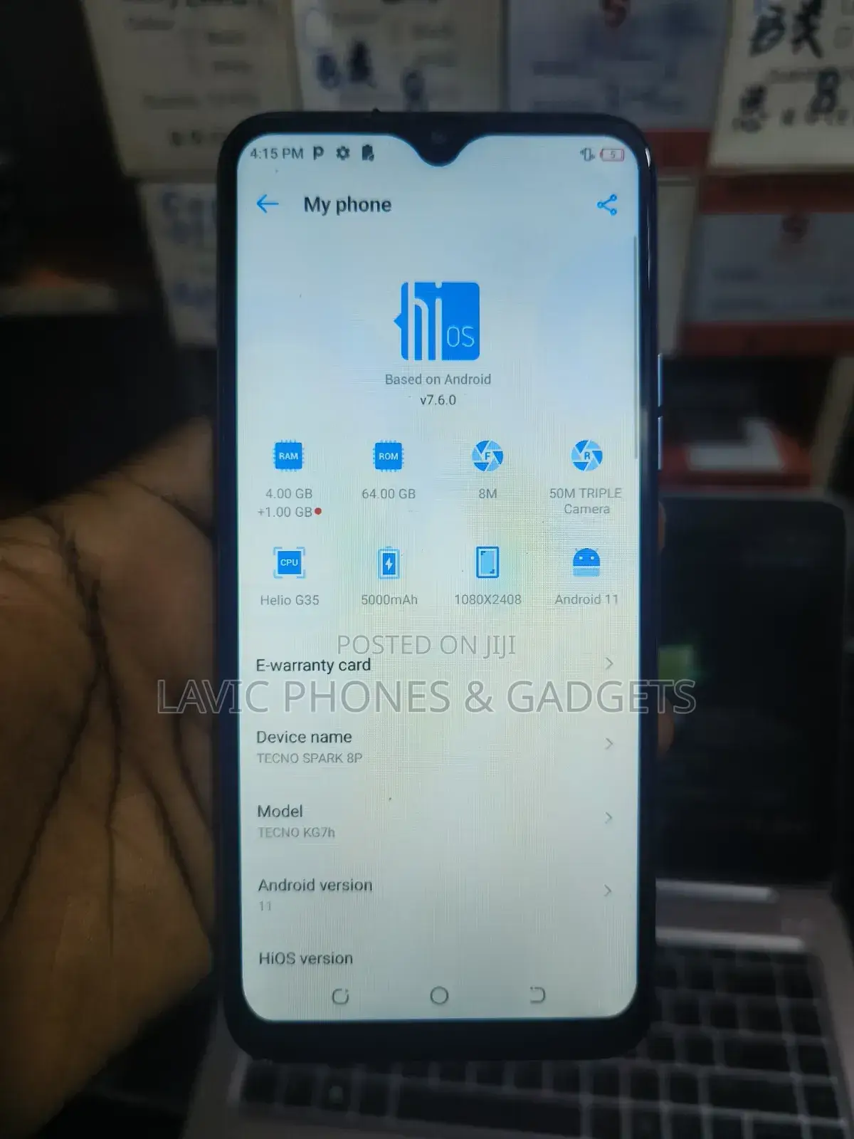Tecno Spark 8P 64 GB Blue