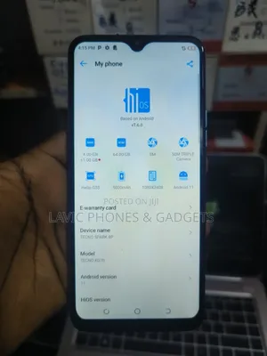 Tecno Spark 8P 64 GB Blue