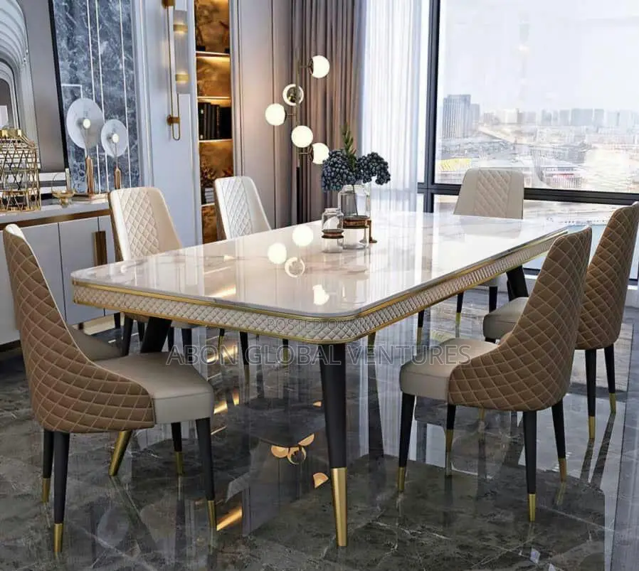 Modern Mable Top Dining Set