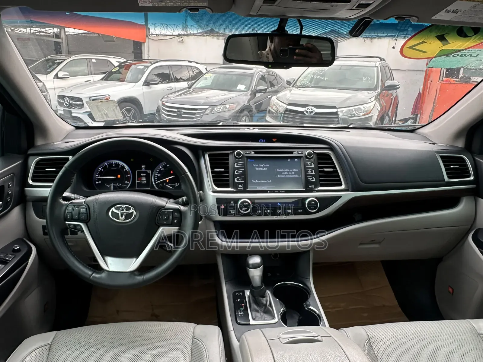 Toyota Highlander Limited V6 4x4 (3.5L 6cyl 6A) 2016 Gray