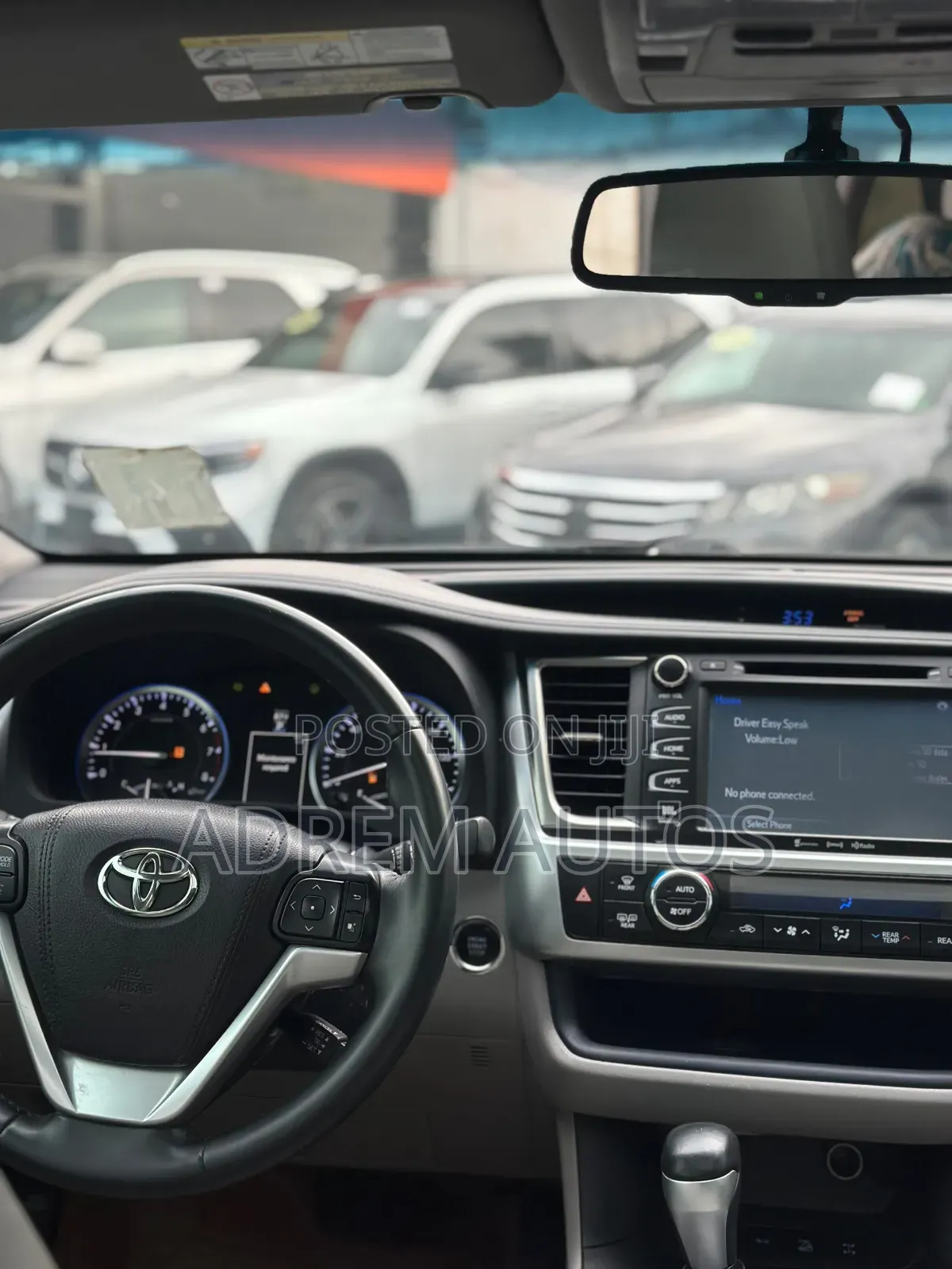 Toyota Highlander Limited V6 4x4 (3.5L 6cyl 6A) 2016 Gray