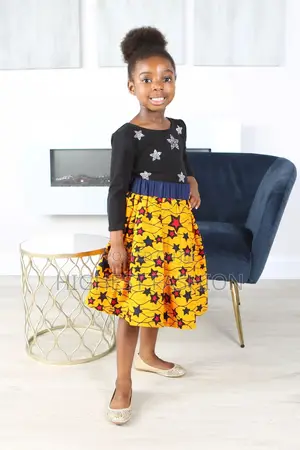 Kafila African Print Girls' Skirt
