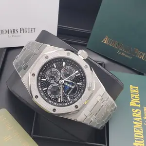 A P 3 Chrome Automatic Chain Watch