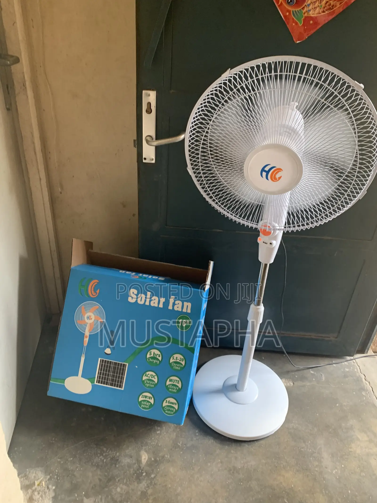 Solar Rechargeable Fan