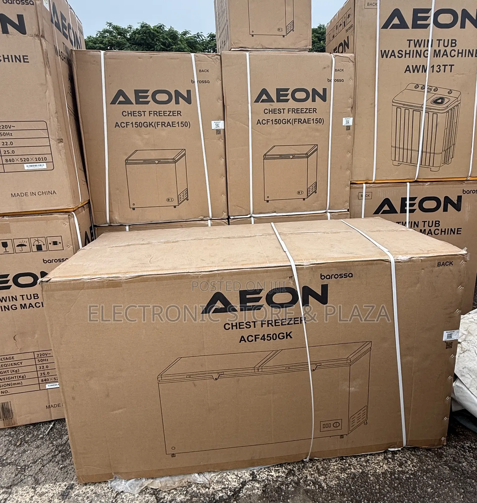 Aeon Chest Freezer 450 Liters Double Door