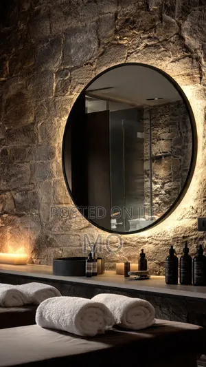 Frameless Round Led Light Classy Mirror