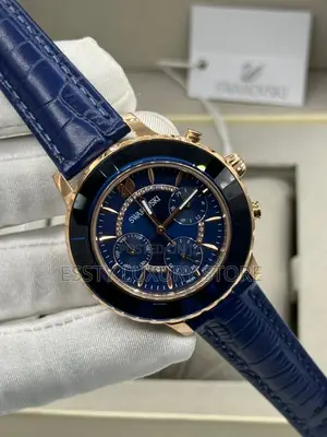Swarovski Quality Luxury Female Genuine Leather Wristwatch